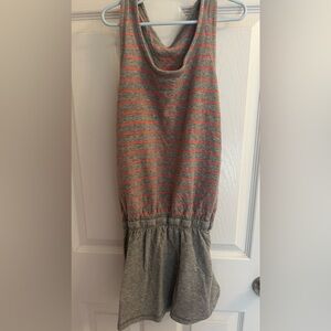 Ivivva By Lululemon Girls Size 10 Reversible Dress Sleeveless Gray Pink Casual